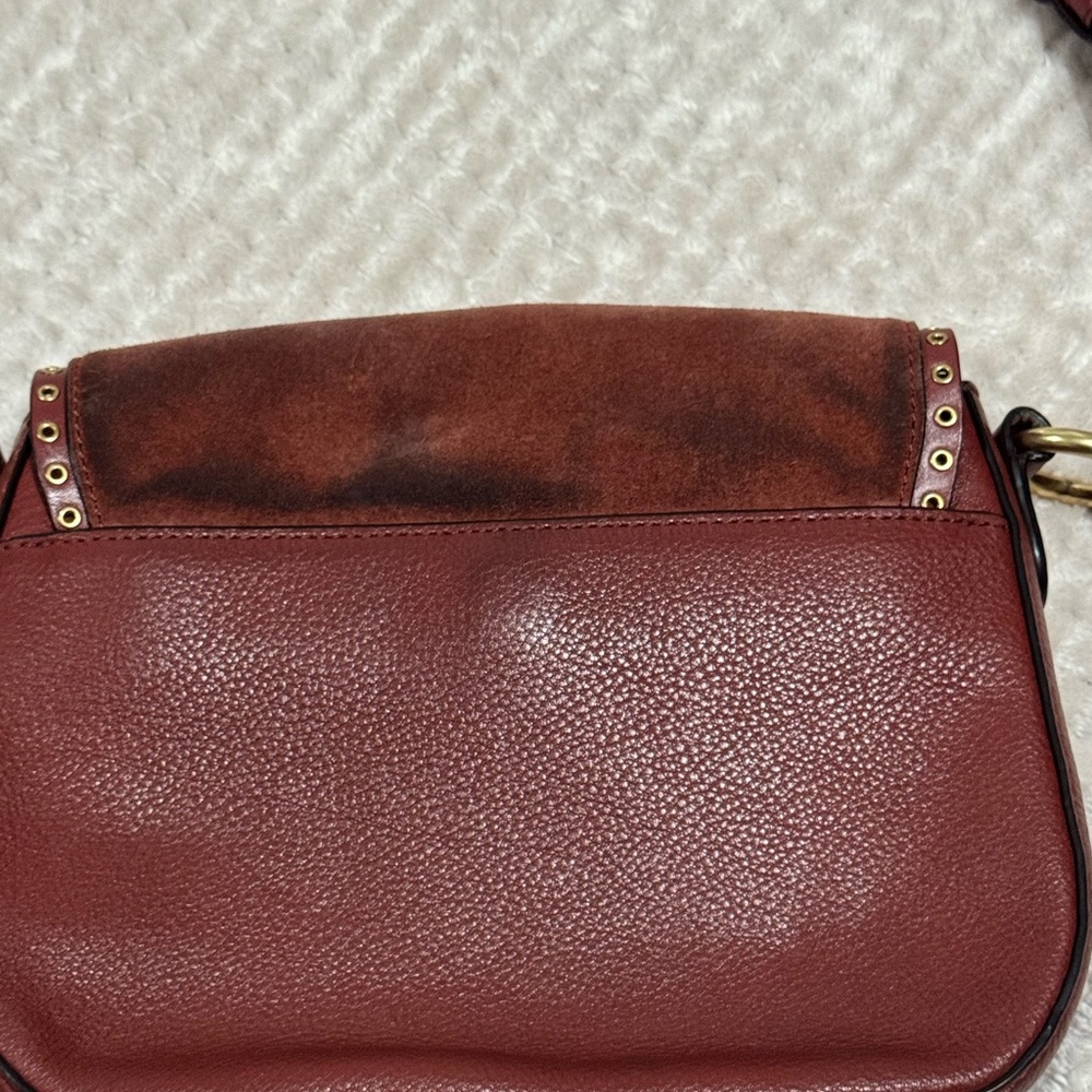 (USED) Michael Kors Rich Brown Crossbody Bag with Tassel - Picture 3 of 6